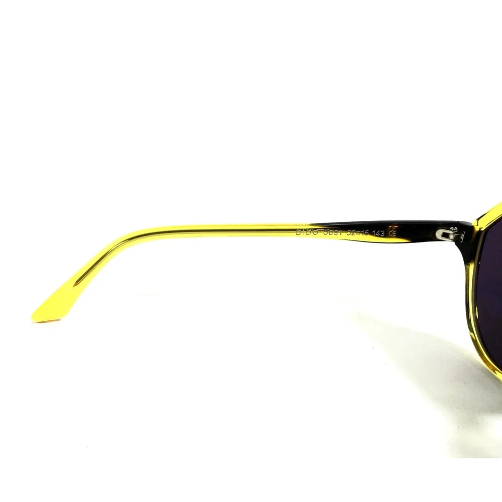 BOZ Sunglasses DIDO 5091 Yellow Demi Tortoise Frames with Silver Mirrored Lenses
